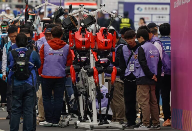 Humanoid robots race past humans in Beijing half-marathon, showing rapid advances