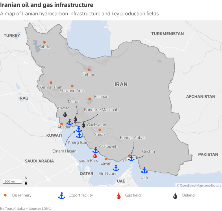 A look at Iran’s Kharg Island and energy sector