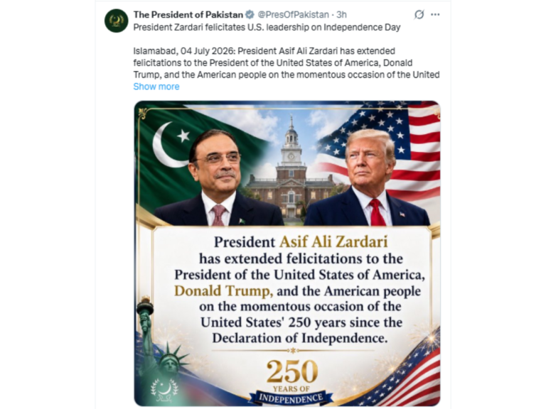 Pakistan-US ties based on shared interests, commitment to advancing peace: President Zardari
